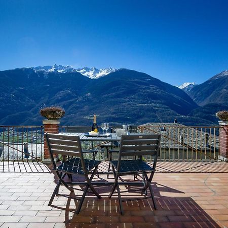 Panoramic Apartment Italian Alps Valtellina Near Sondrio, Tirano Poggiridenti 外观 照片
