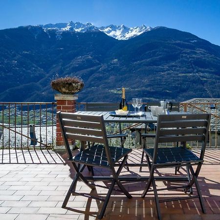 Panoramic Apartment Italian Alps Valtellina Near Sondrio, Tirano Poggiridenti 外观 照片