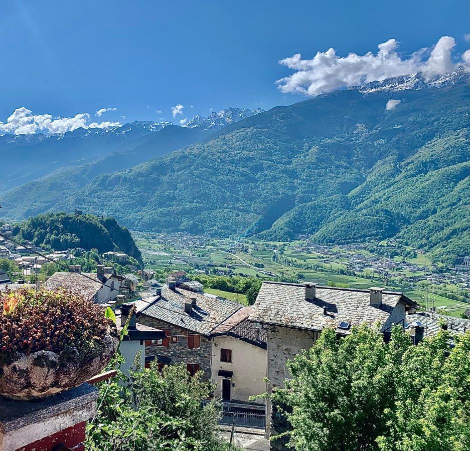 Panoramic Apartment Italian Alps Valtellina Near Sondrio, Tirano Poggiridenti 外观 照片